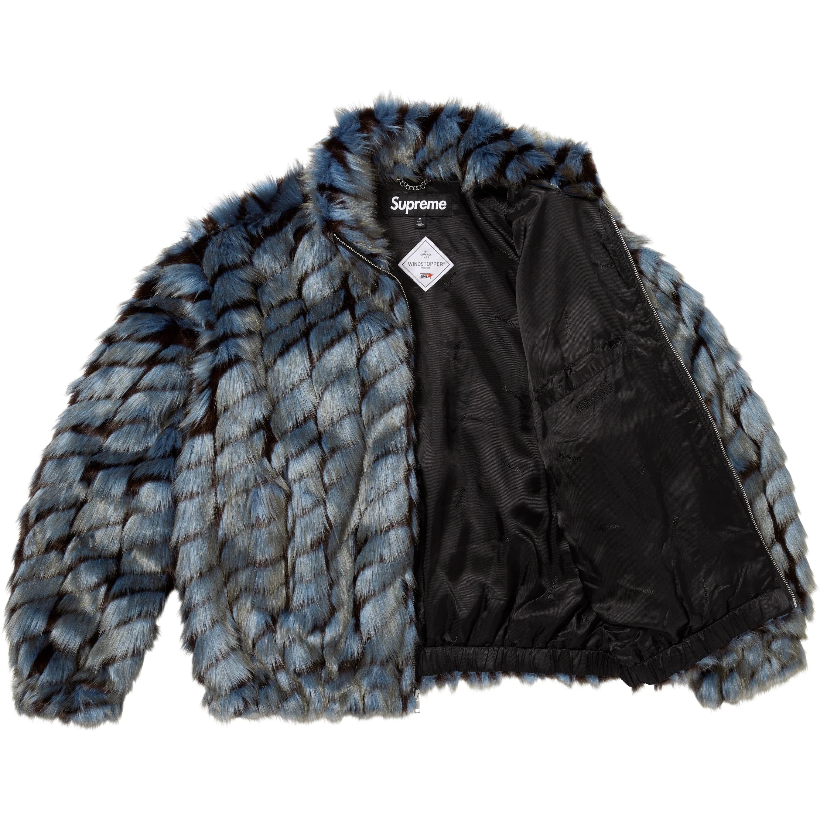 2-Tone WINDSTOPPER® Faux Fur Jacket view 6